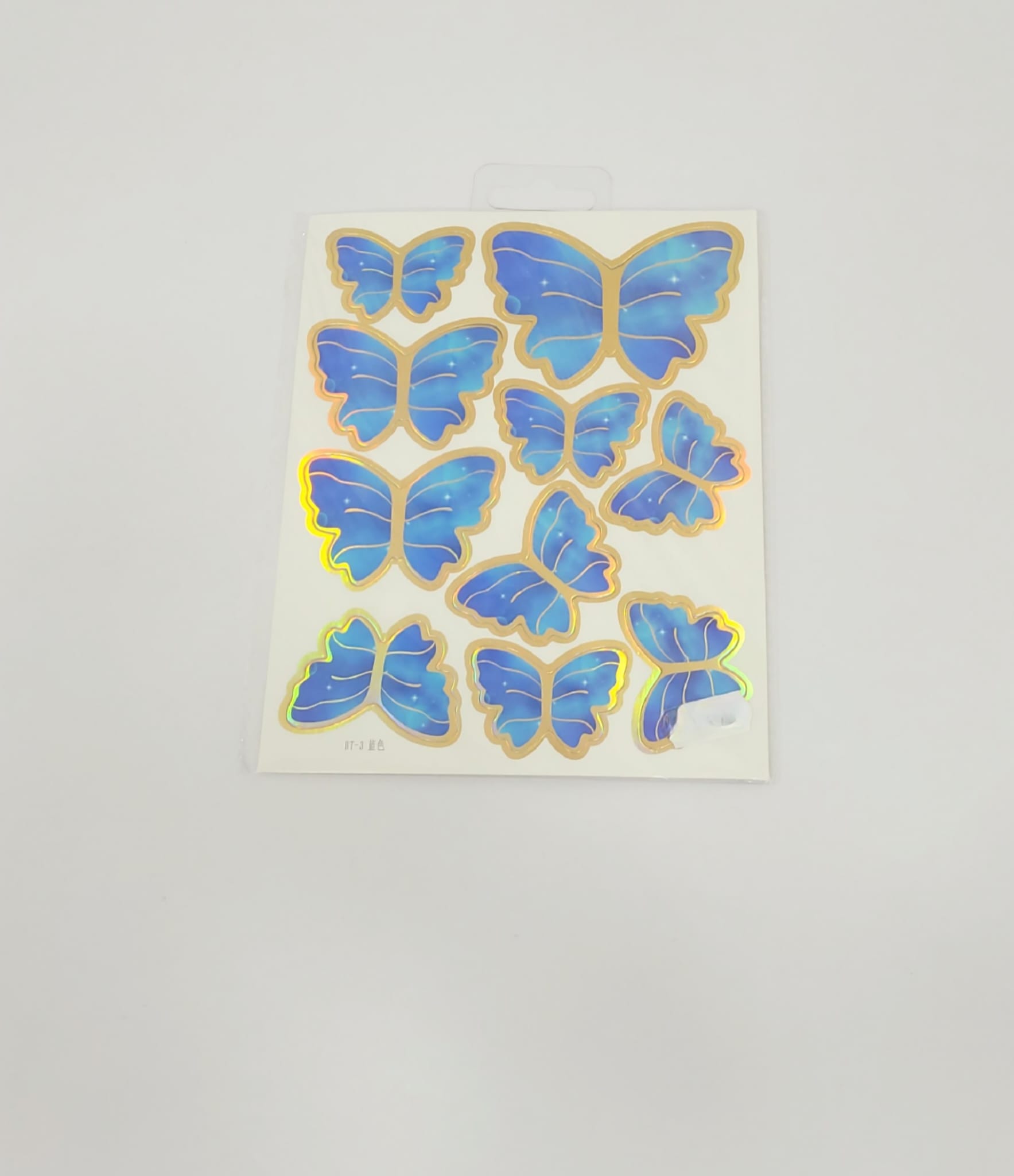 Toppers alimentaire - Papillons Bleu foncé- Lot de 10