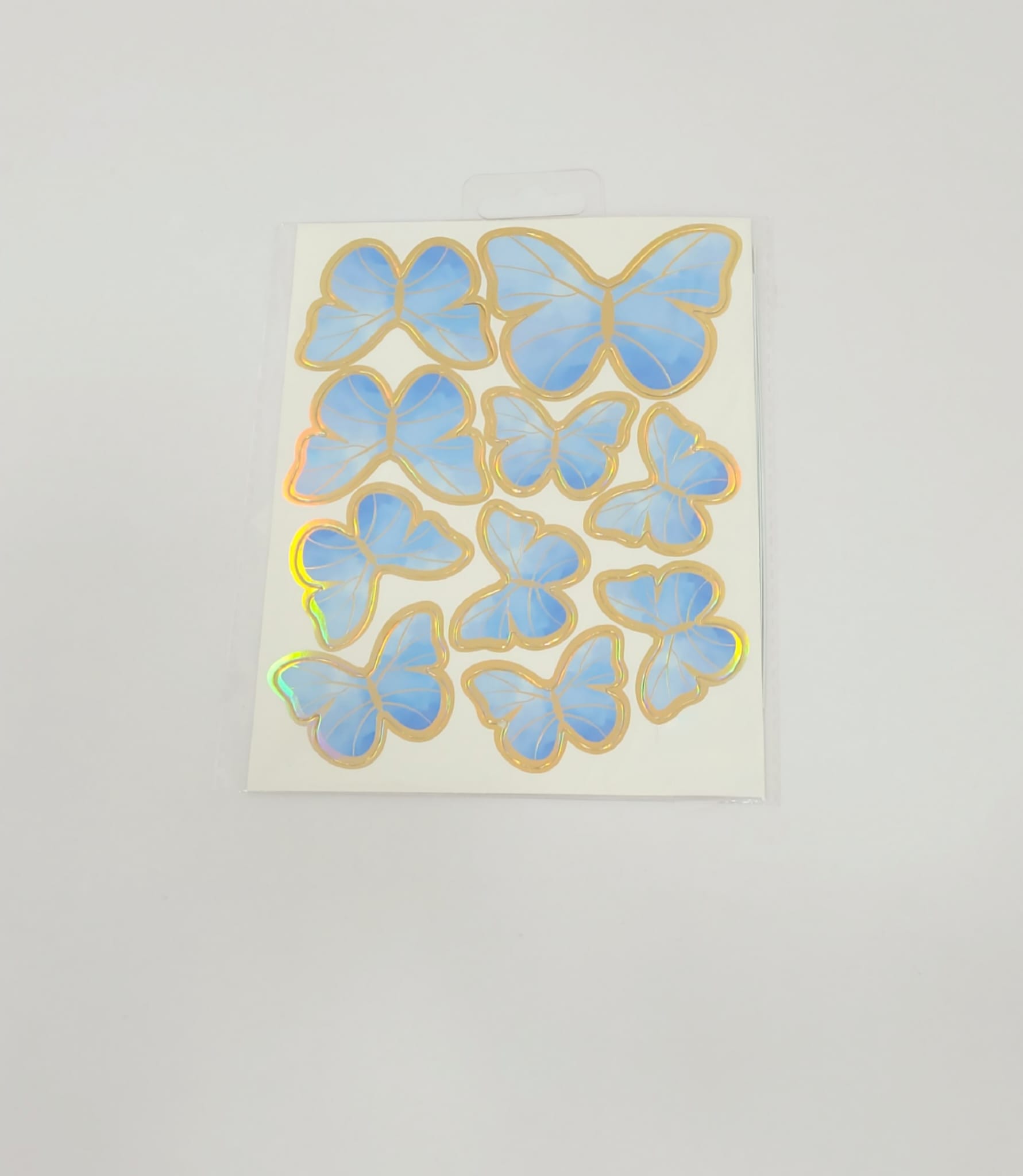 Toppers alimentaire - Papillons Bleu - Lot de 10