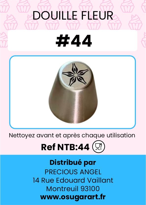 Douille pâtissière T - fleur 44