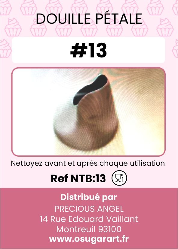 Douille pâtissière T - petale 13