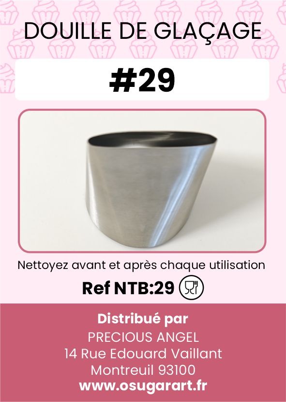 Douille pâtissière T - glacage 29