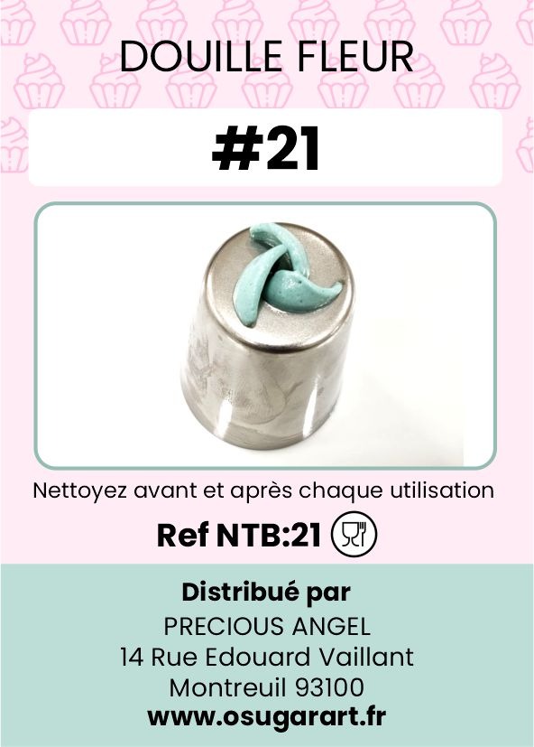 Douille pâtissière T - fleur 21