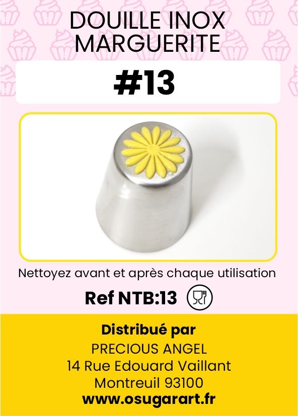 Douille pâtissière T - marguerite 13
