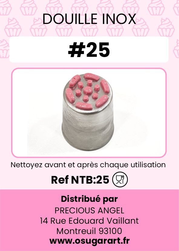 Douille pâtissière T - fleur 25