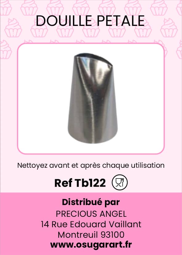 Douille pâtissière T - petale 123