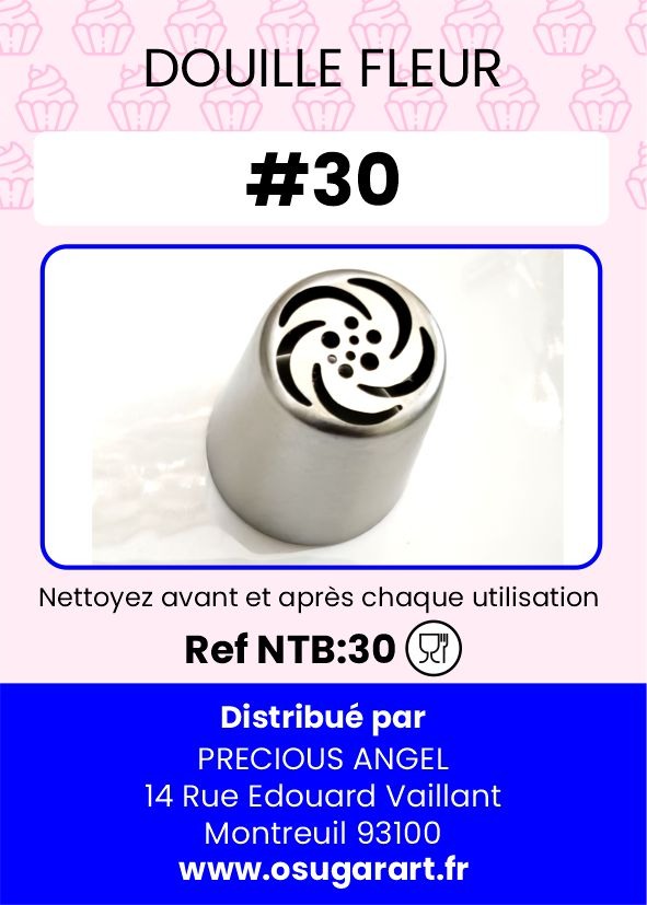 Douille pâtissière T - fleur 30