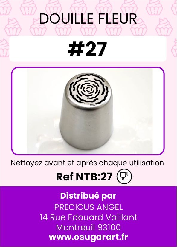 Douille pâtissière T - fleur 27