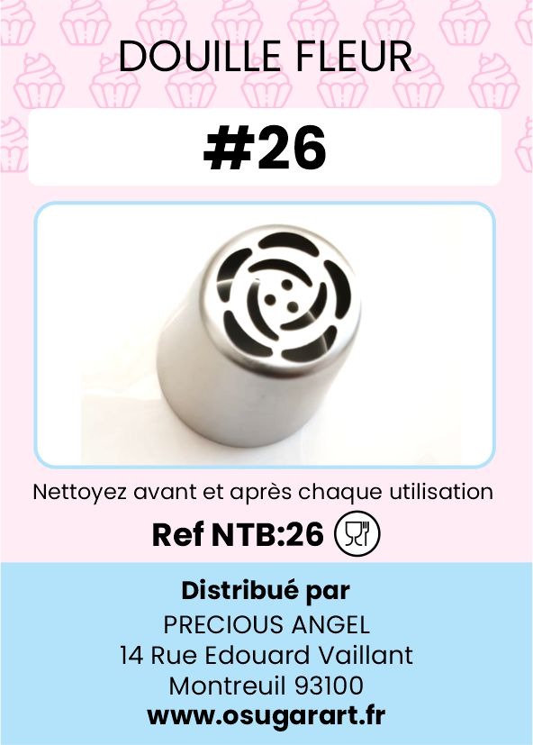 Douille pâtissière T - fleur 26