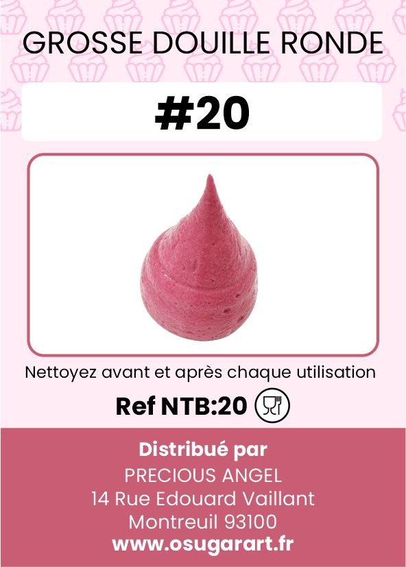 Douille pâtissière T - Rond 20