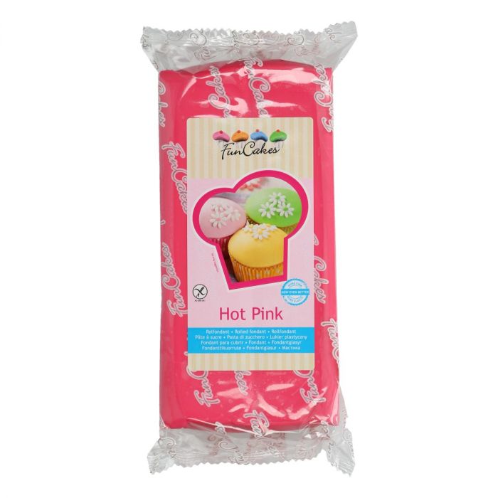 Pâte à sucre 1 kg Rose Foncé