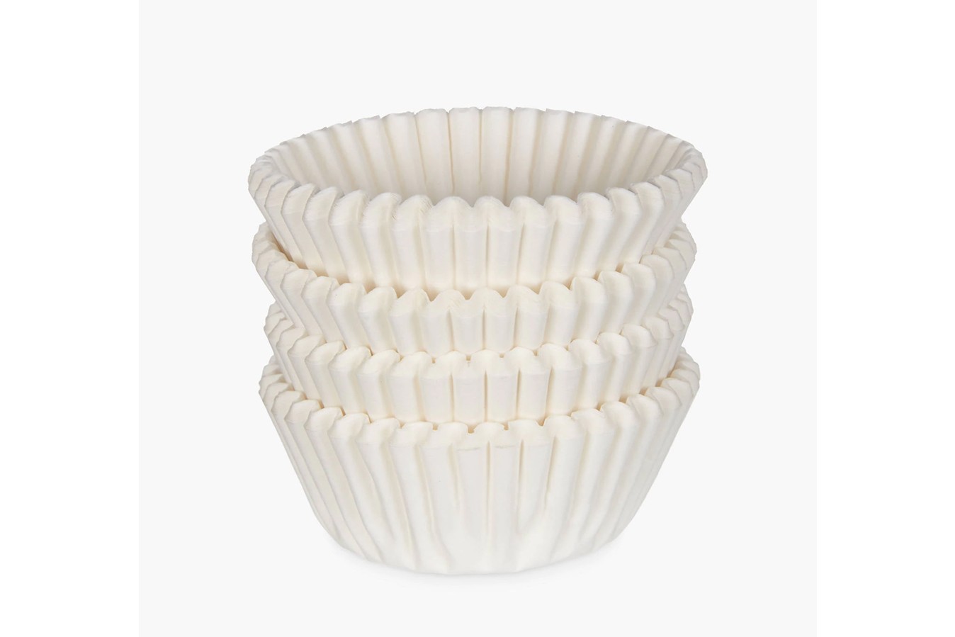 Mini Caissettes à cupcake - Blanc - Lot de 60