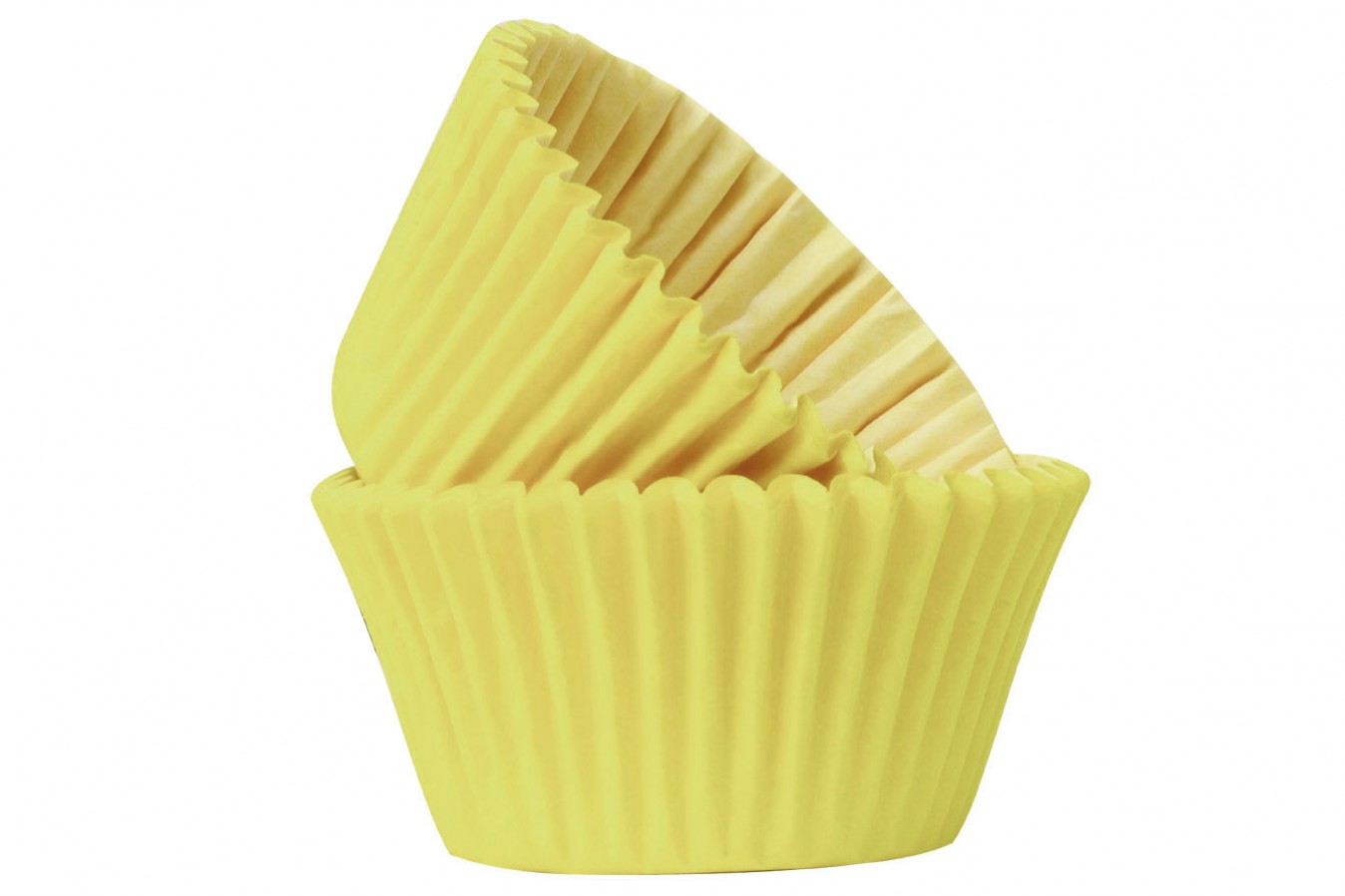 Caissettes-à-cupcake-Jaune-Lot-de-50