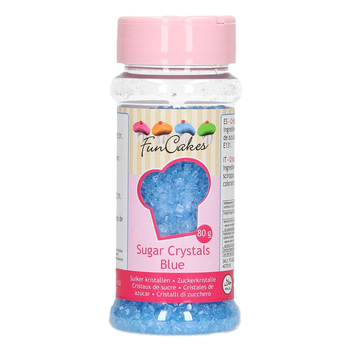 Sucre Crystal 80 g - Bleu