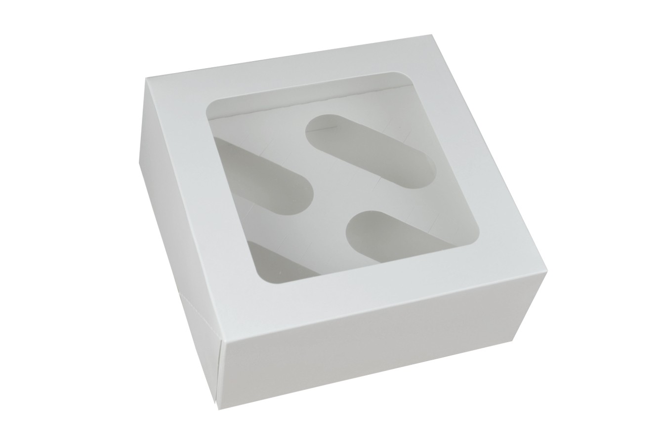 Boîte pour 4 cupcakes – Blanc