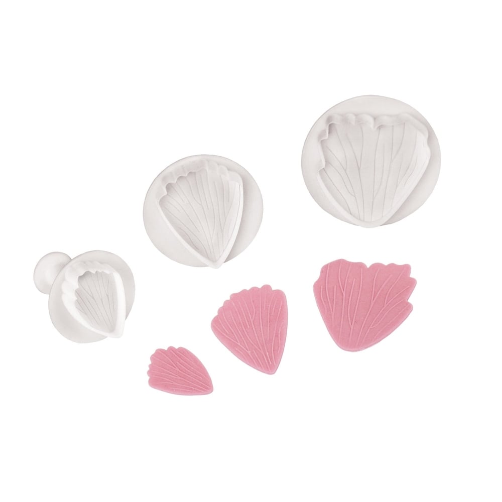 Emporte pièce à poussoir - Pivoine - Lot de 3