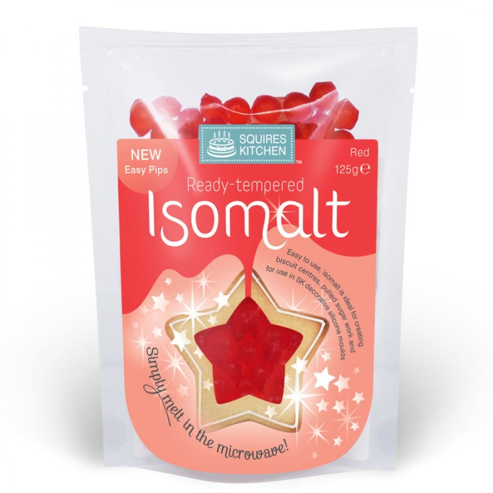 Isomalt pré-tempéré - Rouge - 125 g