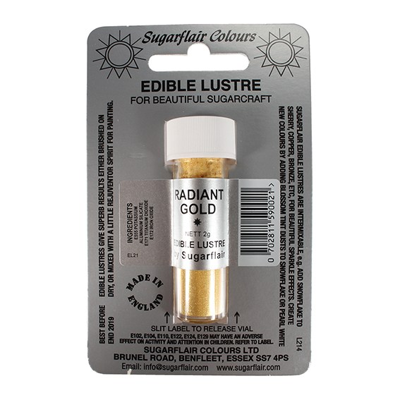 poudre lustre 2g or brillant