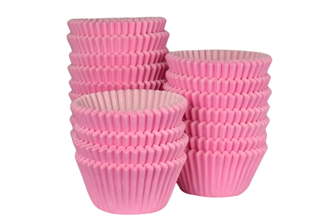 caissettes à cupcake couleur rose - 60pcs - 50 mm - PME