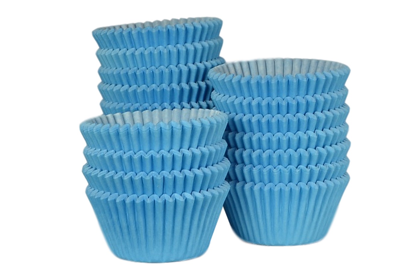 Caissettes à Cupcake - Bleu clair - Lot de 500