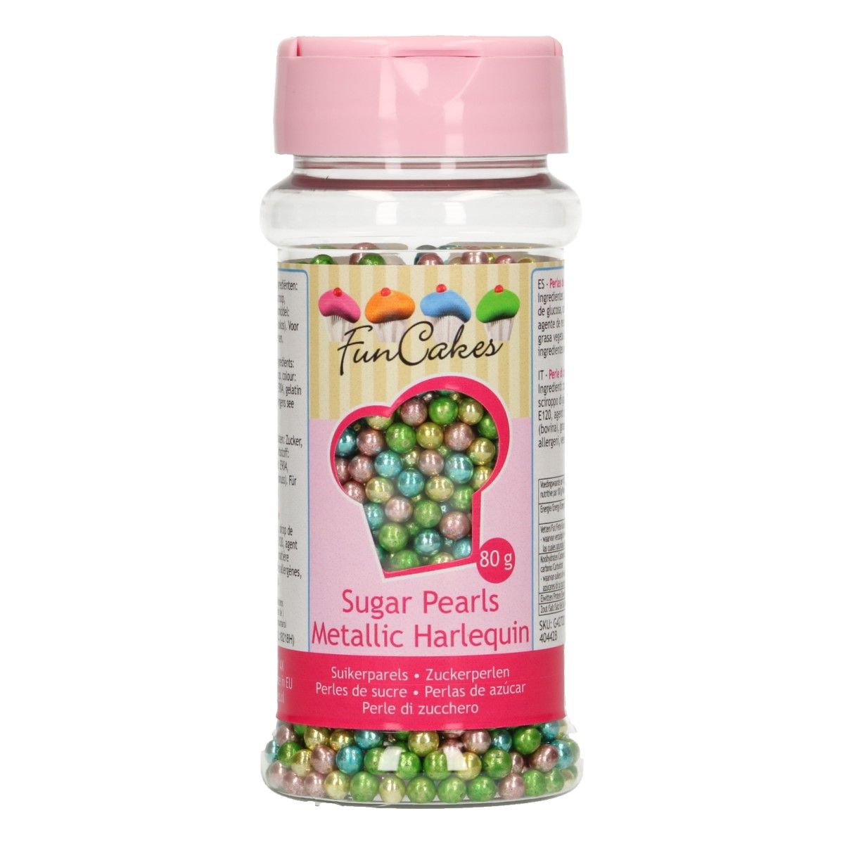 Perles en sucre 80 g – Harlequin métallique
