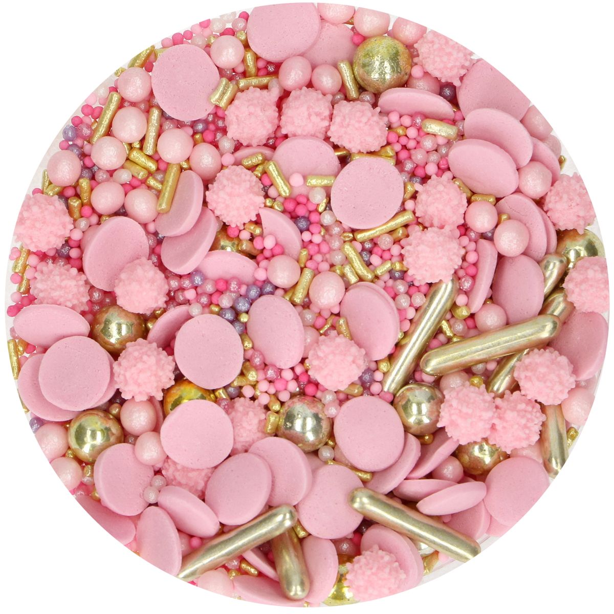 Mix de sprinkles 65 g - Rose glamour 1