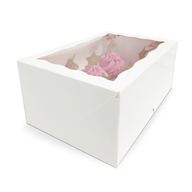 Boîte pour 4 cupcakes – Blanc