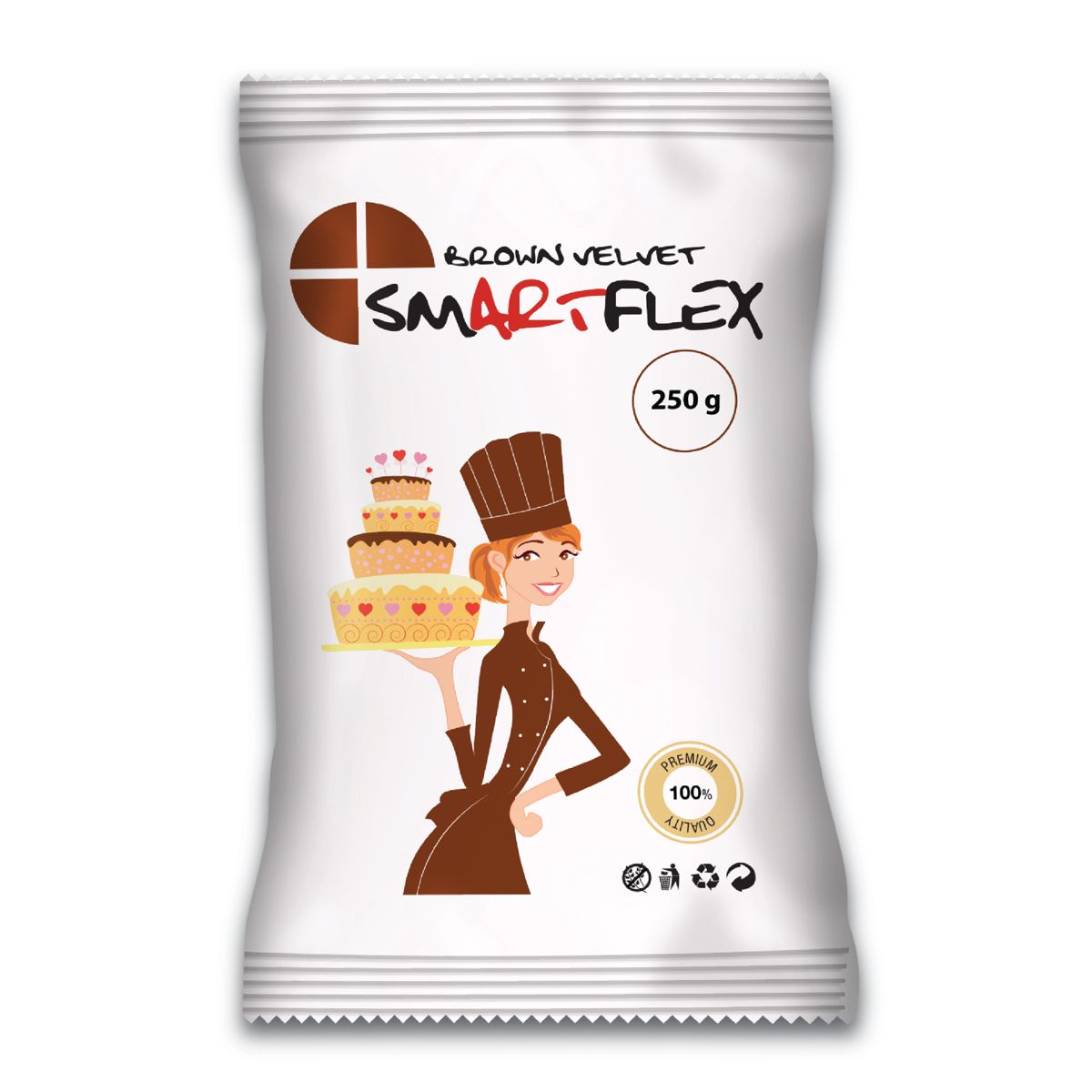 Pate à sucre SmartFlex 250 g - Marron