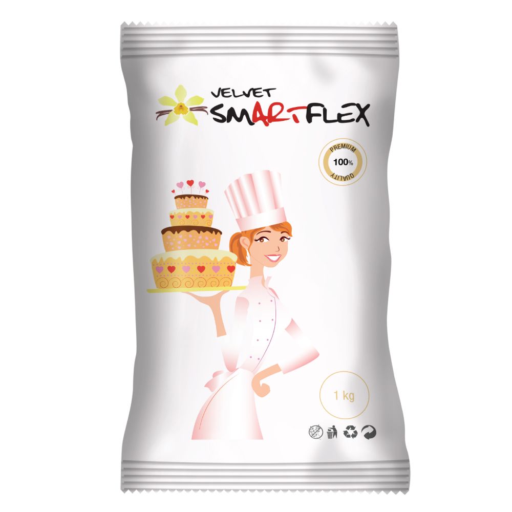 Pate à sucre SmartFlex 1 Kg - Blanc