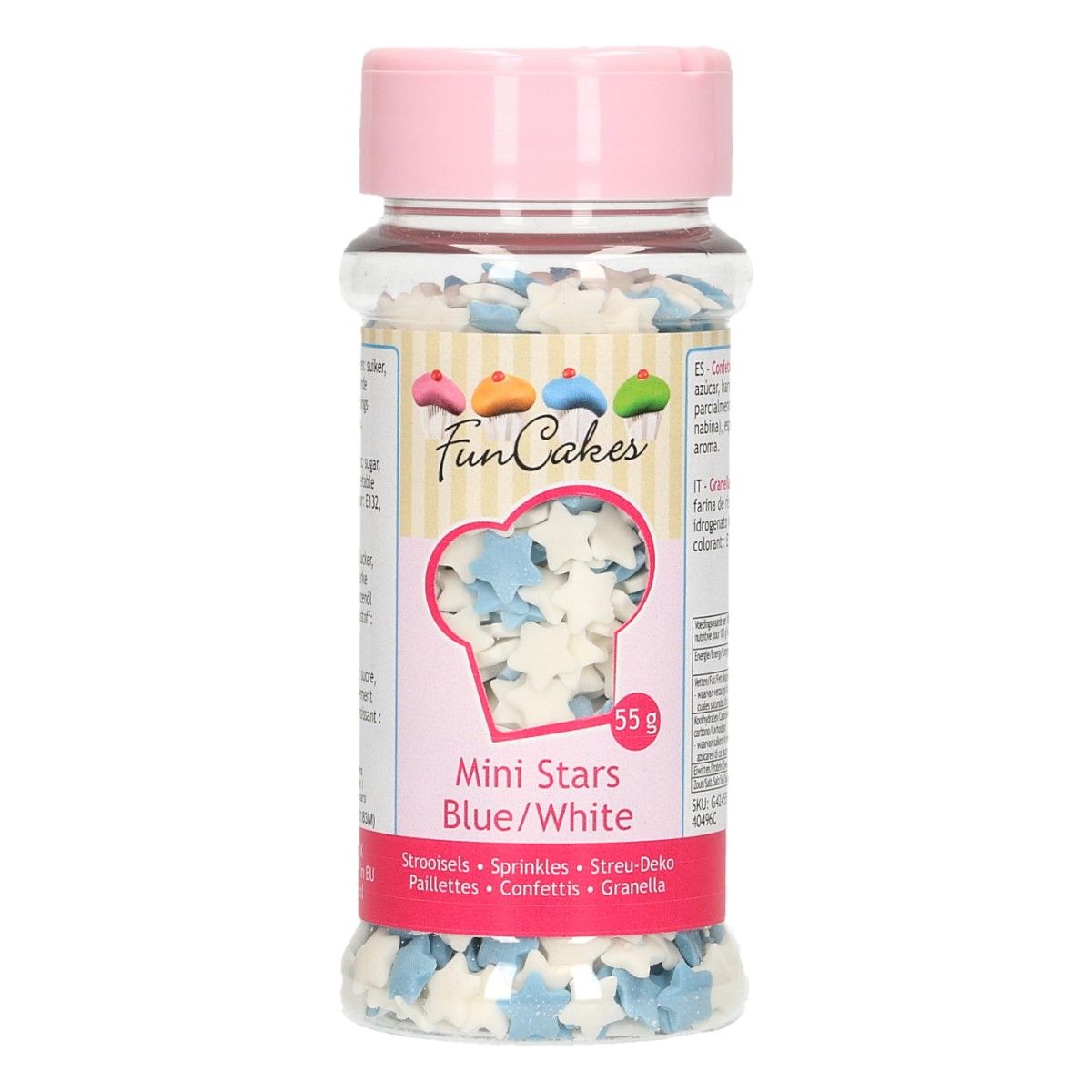 Confetti 55 g – Etoiles – Bleu et Blanc