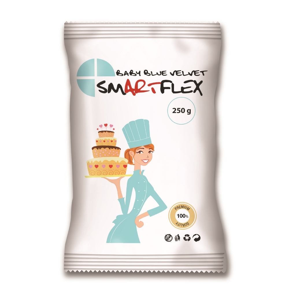 Pâte à sucre SmartFlex 250 g - Bleu de bébé
