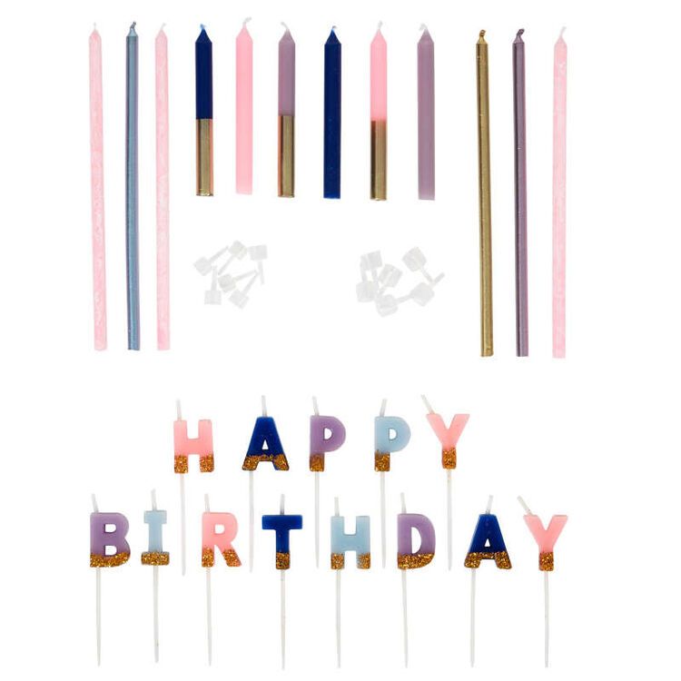 Bougie - Happy Birthday - Lot de 25 - O'SugarArt