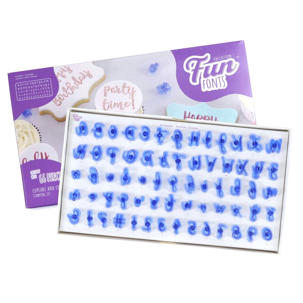 Embosser cookies et Cupcake - Lettre et chiffre