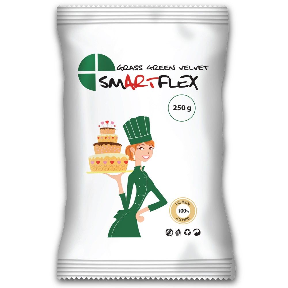 Pate à sucre SmartFlex 250 g - Vert Foncé
