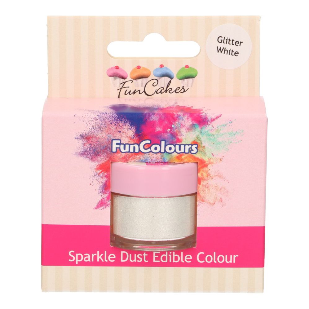 Colorant alimentaire en poudre Sparkle - Blanc Brillant