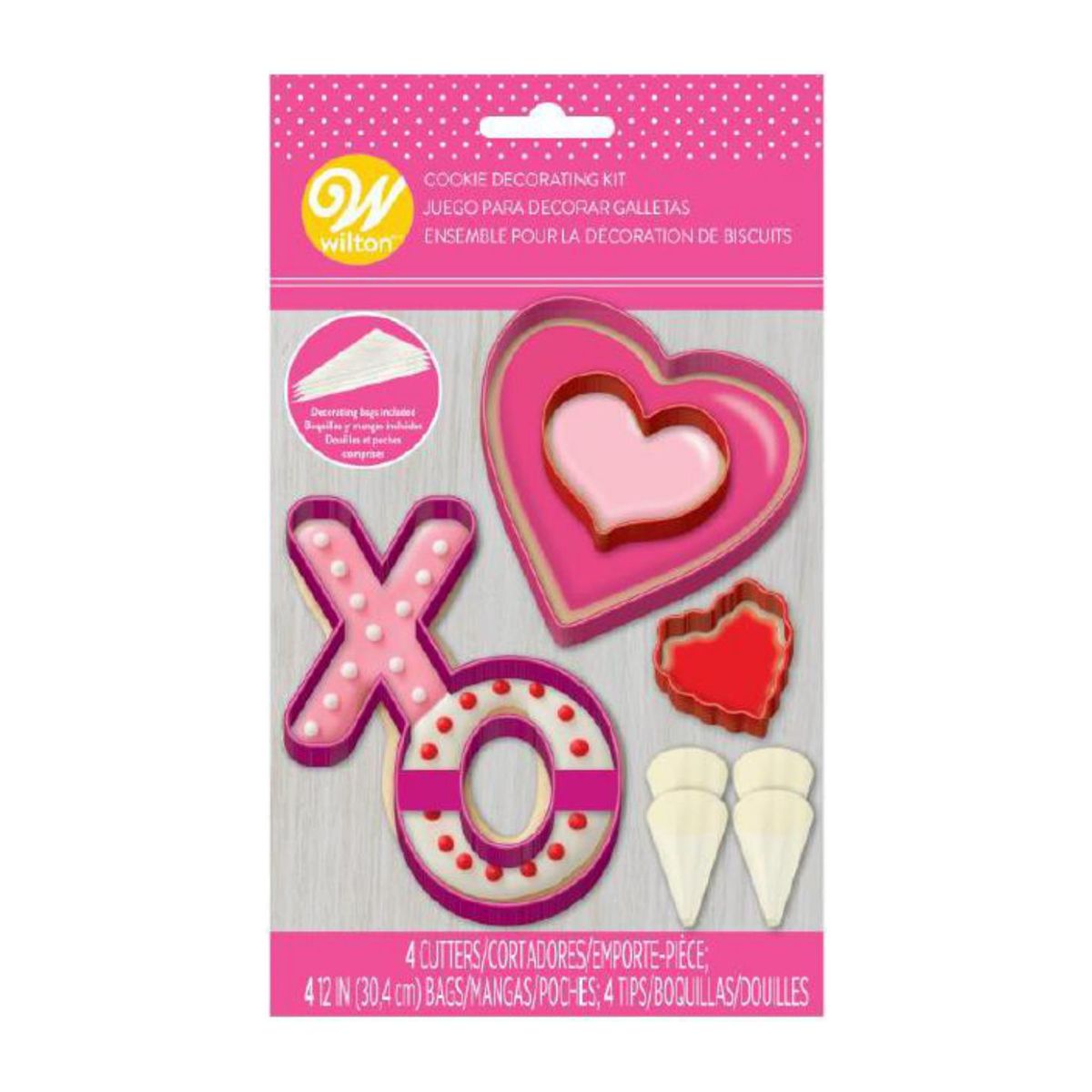 Kit - Coeurs et XO - Lot de 12