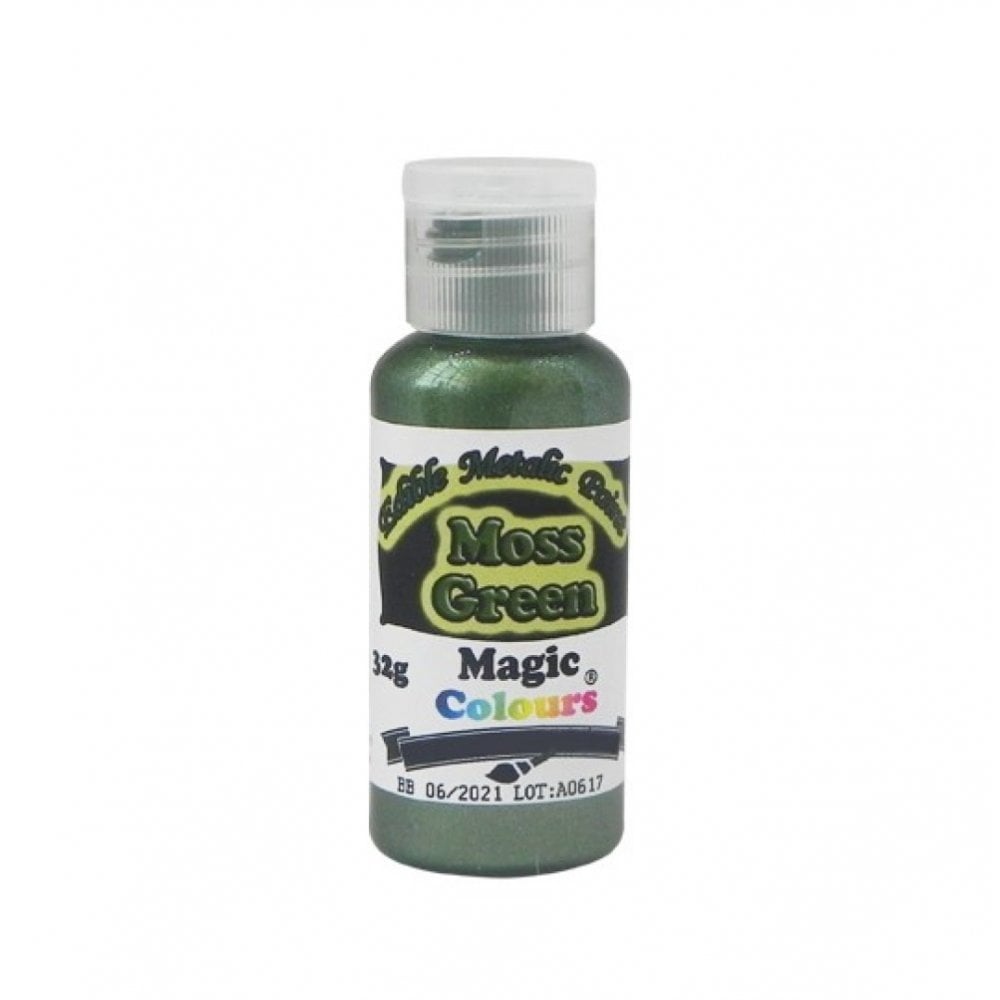 Colorant d'Aérographe métallique 55 ml - Vert Mousse