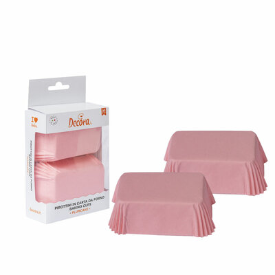 Caissettes à PlumCake - Rose - Lot de 36