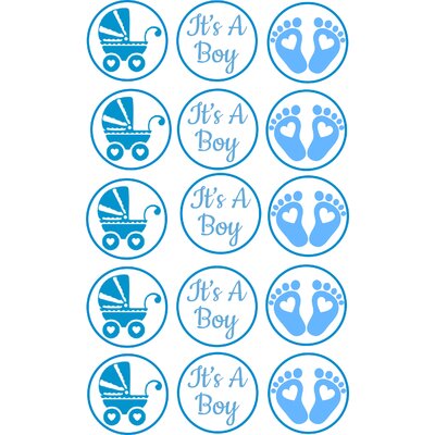 its a boy Mini disques en sucre
