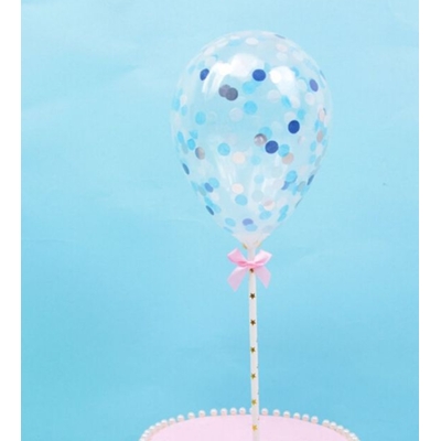 Topper de Ballons à Confettis - Bleu