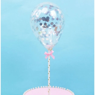 Topper de Ballons à Confettis - Noir