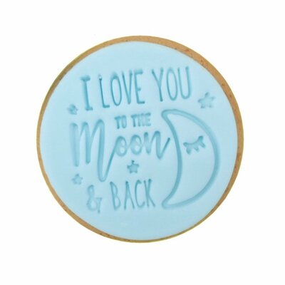 Empreinte Cupcakes et Cookies - I Love you to the Moon