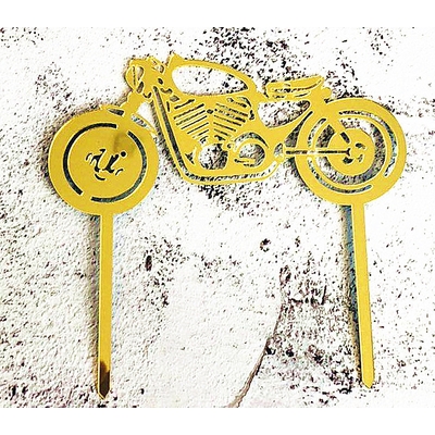 Topper en acrylique - Moto (Locomotive) Or