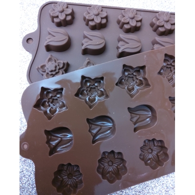 Moule pour chocolat 3D - Fleurs Tropicales
