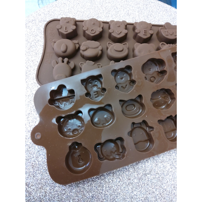 Moule pour chocolat 3D - Animaux "Love"