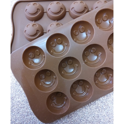 Moule pour chocolat 3D - Visage Smiley