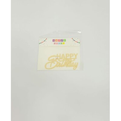 Face Topper en acrylique - Happy birthday Bold