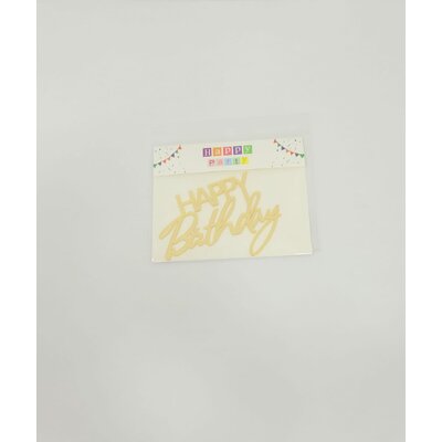 Face Topper en acrylique - Happy birthday