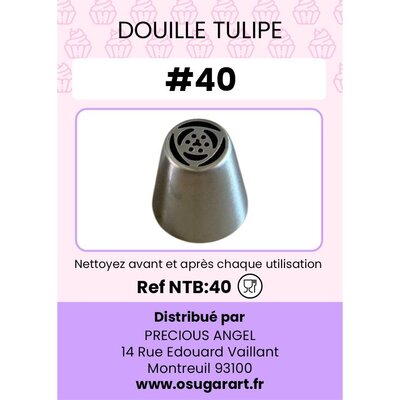 Douille pâtissière T - tulipe 40