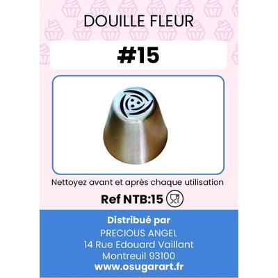 Douille pâtissière T - fleur 15