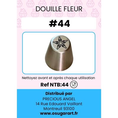 Douille pâtissière T - fleur 44